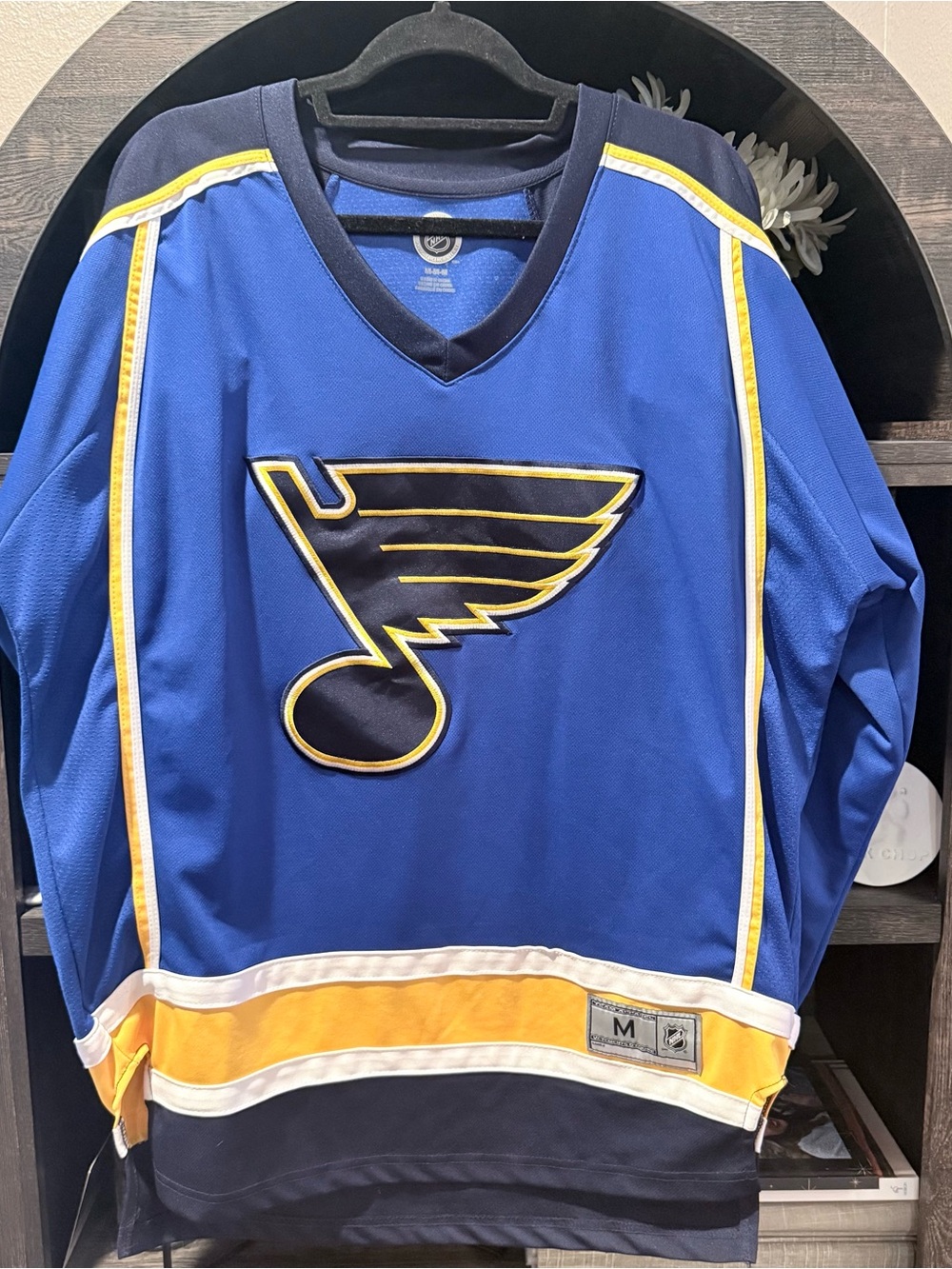 NHL St. Louis Blues Blue & Yellow Hockey Jersey